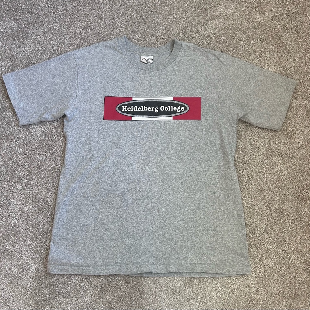 Vintage Heidelberg College T-Shirt The Cotton Exchange Gray XL Made in USA - Picture 1 of 7